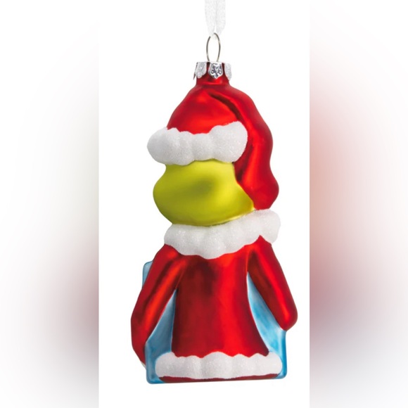 Dr. Seuss's! The Grinch With Present Christmas Ornament, Blown Glass - N… - Picture 6 of 13